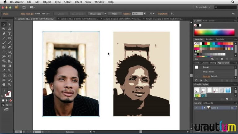 Adobe Illustrator'da Fotoğrafı Vektöre Çevirme 4 fotoğrafı vektör yapma