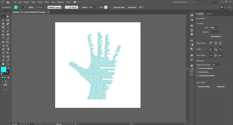 Adobe Illustrator'da Şekil İçine Yazı Yazmak 3 illustratorda seklin icine yazi yazmak