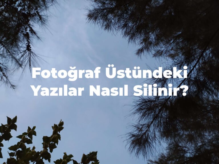 Photoshop Ile Fotograftan Yazi Silme