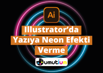 Illustratorda Yaziya Neon Efekti Verme
